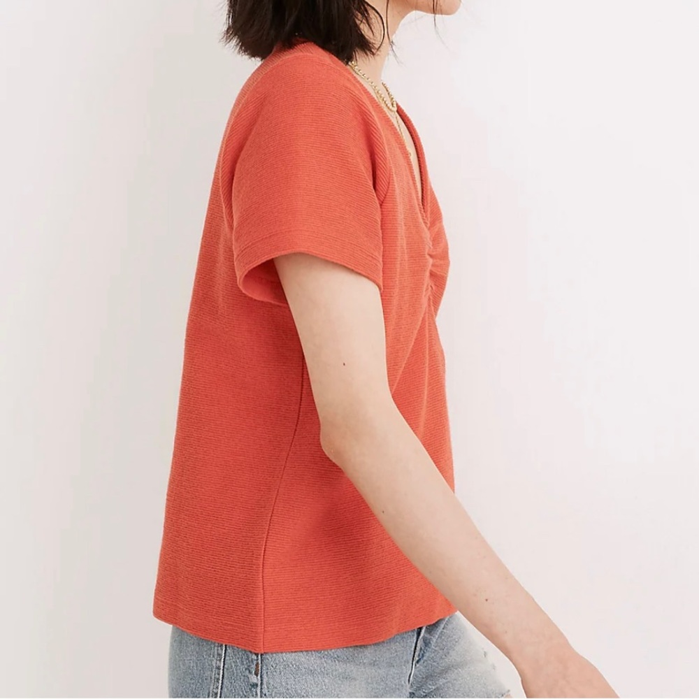Madewell ~ Ruched-Front Top - Picture 6 of 9